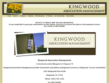 Tablet Screenshot of kingwoodassociationmanagement.com